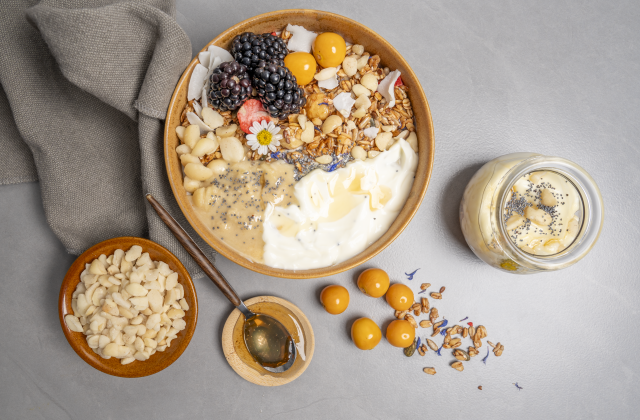 Granola Bowl with Macadamias